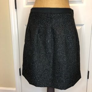 LOFT Black Glitter Accent Skirt size 4